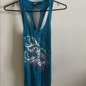 racer back fitted mid low cut clubbing top